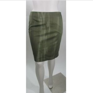 Simply Vera by Vera Wang vintage green tie dye stretch pencil skirt NWT